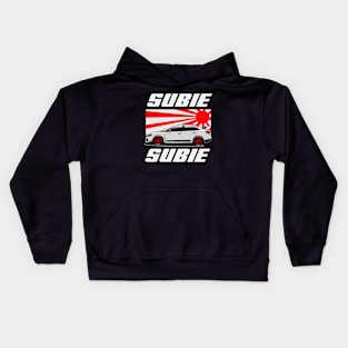 Whites subie japan Kids Hoodie